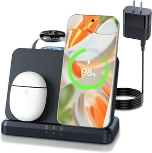 Upgraded Pixel Watch 3/2 Charger,3 in 1 Pixel Charging Station for Google Pix... - Picture 1 of 6