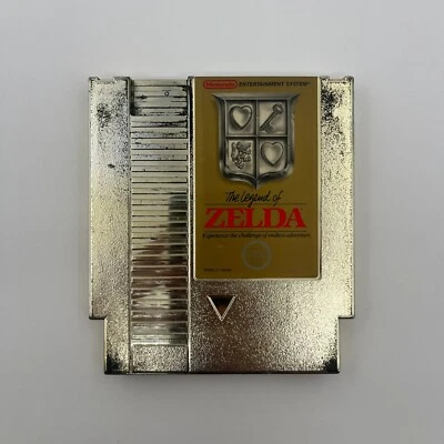 The Legend Of Zelda Nintendo Entertainment System Gold Cartridge 1986 (Tested) - Image 1 of 2