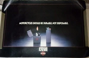 MEGA RARE Harley Davidson Dealer Only in Store Promotional Poster from 1982 - Picture 1 of 9