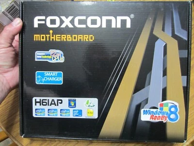 New Foxconn Motherboard H61AP H61 LGA1155 DDRIII 1333/1066 6-channel Audio Win8 - Image 1 of 4