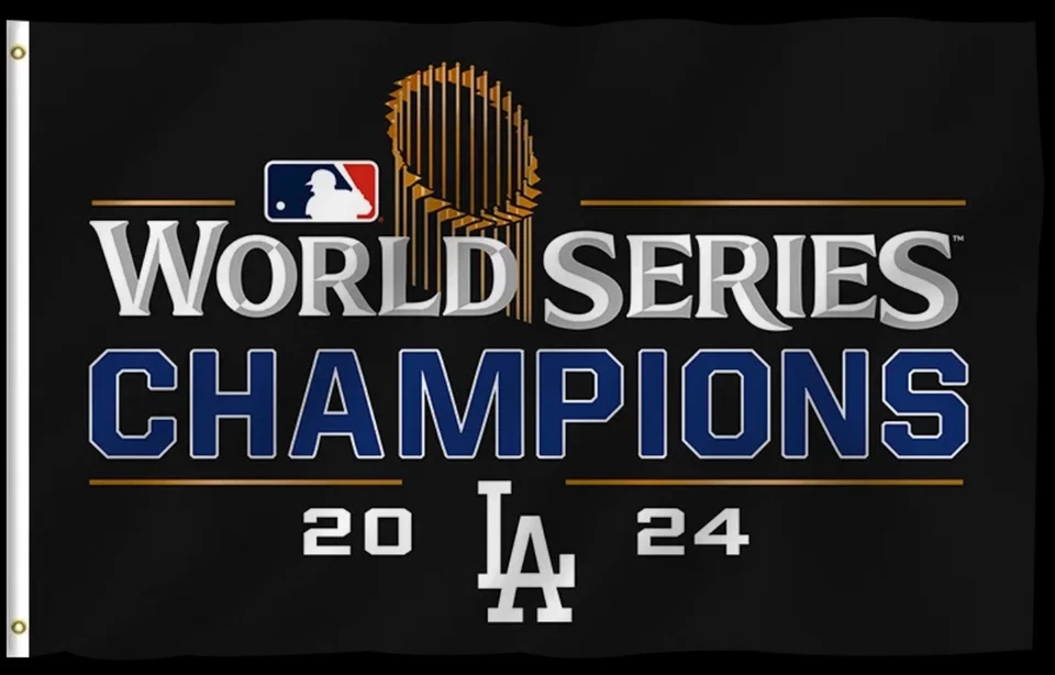 Los Angeles Dodgers Fans 3x5 FT Flag 2024 World Series Champions FAST CA SHIPPER - Image 1 of 1