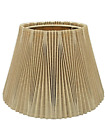Vintage STIFFEL Pleated Bell Lamp Shade 9" H x 13.5" D MCM