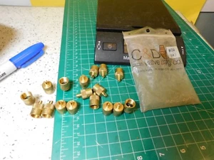 17ct. C&D Ventil Mfg. Gerändelte Messing A/C Ventilkappe & Kern Entfernung Werkzeug 7/16"-20 - Bild 1 von 8