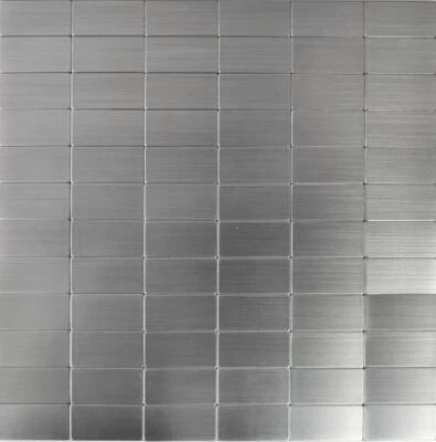 Mosaikfliese selbstklebend Aluminium silber metall WB200-22M50|1Matte - Bild 1 von 4