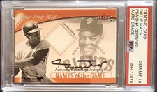 🔥 2001 Fleer Willie Mays Names in the Game Autographed Only PSA 10 in Existence