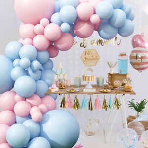 Pink And Blue Gender Reveal Balloon Arch Kit Birthday Decorations Party Supplies