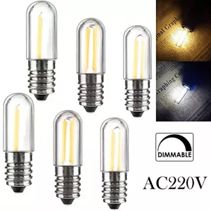 E14 E12 Led Refrigerator Bulb Light 220v Fridge Bulbs 1w 2w 4w Cob Chip For Bulb - Picture 1 of 9