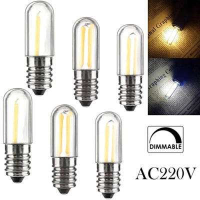 E14 E12 Led Refrigerator Bulb Light 220v Fridge Bulbs 1w 2w 4w Cob Chip For Bulb - Image 1 of 4