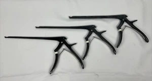 Set of 3 Boss Instruments Panther Kerrison Rongeurs 2, 3, 5mm 40° Up 8" Neuro - Picture 1 of 10