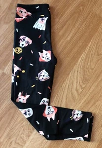 Lularoe KIDS S/M LEGGINGS DOGS PUPPIES  COSTUMES FRIGHT NIGHT * NEW* - Picture 1 of 2
