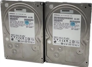 2x Hitachi 2TB 7200RPM 64MB SATA 8.9cm HDD 0F10311 HDS722020ALA330= 4TB En Total - Photo 1/4