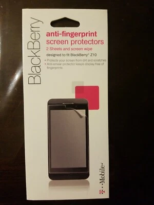 Blackberry Z10 T-Mobile 2-pack Anti-Fingerprint Anti-Smear Screen Protector - Image 1 of 3