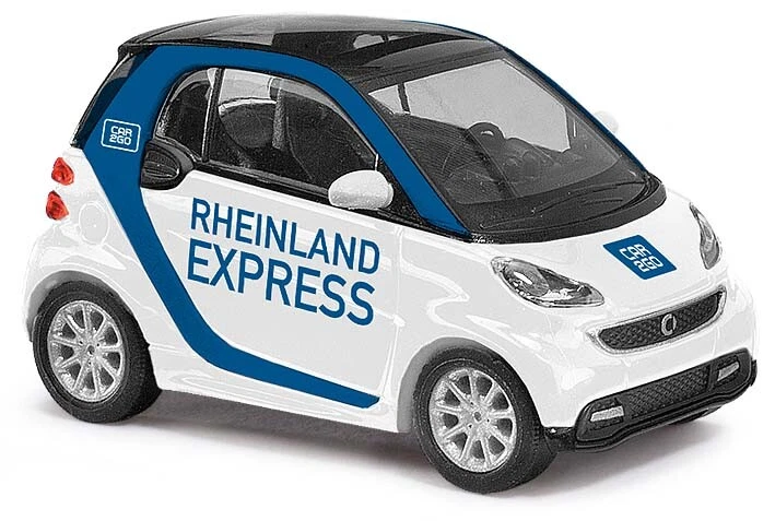 Busch 46135-5 - 1/87 / H0 Smart Fortwo 2007 - "Car2go" Rheinland Express - New - Image 1 of 1