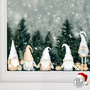 Adesivi finestra Dizzy Duck 5 Natale gonk decalcomania aggrapparsi decorazione gnomo di Natale - Foto 1 di 6