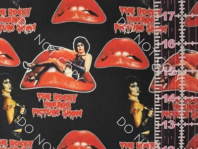 Custom 100% Cotton Woven Fabric Rocky Horror Picture Show By the 1/4 Yard 9X56 - Image 1 of 2