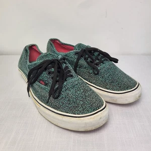Vans Speckle Lace Up Trainers UK12 US13 Retro Looking - Blue Turquoise Free P&P - Picture 1 of 17