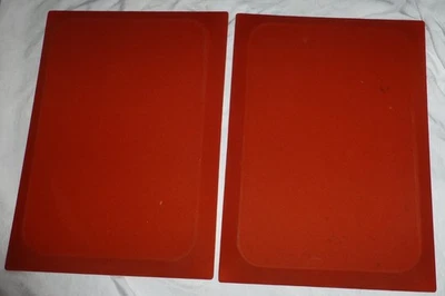 Par de cubiertas de parrilla de altavoz clásicas de colección originales JBL L65 JUBAL Lansing naranja Foto 1 de 4