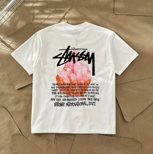 Stussy Dice Men's and Women's Classic Printed T-shirt - Crystal Pattern S-XL - Picture 1 of 9