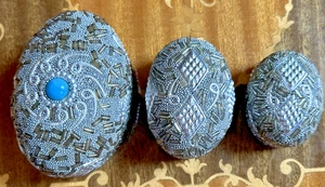  Schmuckschatulle Vintage 3 Zoll Mosaik Italien Eitelkeit Dekor Geschenk russischer Puppenstil - Bild 1 von 10