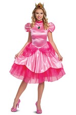 Disguise Women's Super Mario Deluxe Princess Peach Costume Pink Size 12.0 Izm9