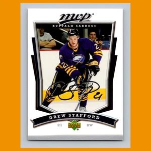 Tarjeta de hockey Drew Stafford #250 2007-08 Upper Deck MVP Buffalo Sabres NHL - Imagen 1 de 3