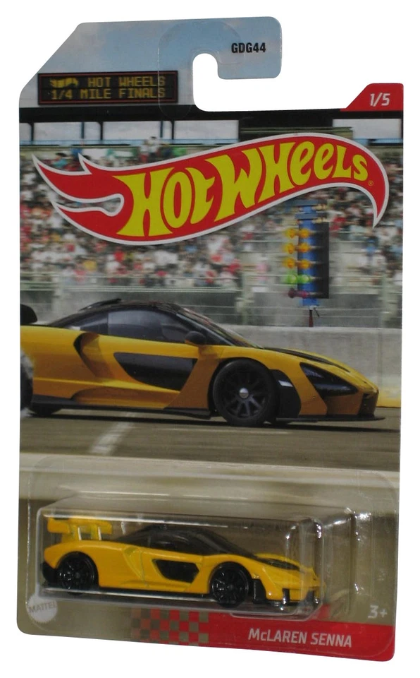 Hot Wheels 1/4 Miglio Finals (2020) McLaren Senna Giallo Macchina Giocattolo 1/5 - Immagine 1 di 1