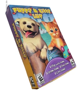 Puppy & Kitty Luv PC CD-Rom Game Virtual Pet Simulation Family Kids ~ NEW Sealed - Picture 1 of 6