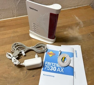 ❌ AVM FRITZ!Box 7530 AX DSL Router WLAN weiß Garantie Netzwerk TOP Zustand - Afbeelding 1 van 7