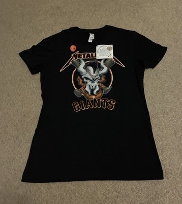 Camiseta grande de béisbol para mujer San Francisco SF Giants Metallica Heavy Metal” Foto 1 de 4