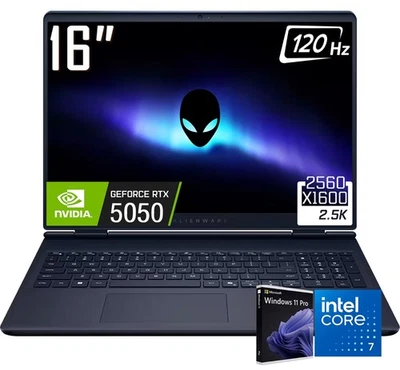 Dell Alienware 16" WQXGA 120Hz Gaming Laptop Intel Core 7 240H RTX 5050 4TB SSD