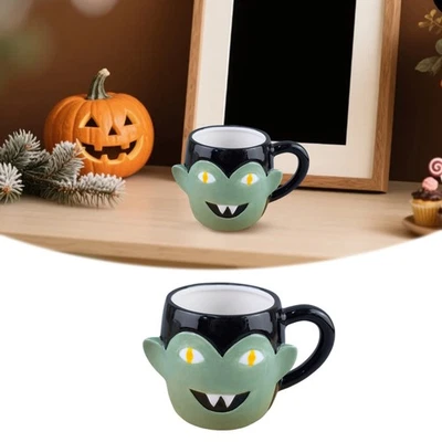 Керамическая чашка с зеленым дизайном для дома и питьевой воды прочный уникальный стиль - Изображение 1 из 4