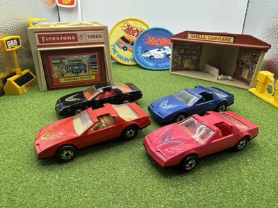 Hot Wheels 80 Firebird Pontiac Trans An T Tops Coche de Juguete Lote de 4 Colores GHO Dorado Foto 1 de 4