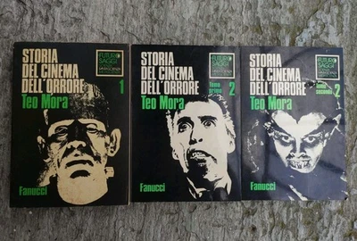 Teo Mora STORIA DEL CINEMA DELL'ORRORE in 3 volumi ed. Fanucci 1979 - Immagine 1 di 3