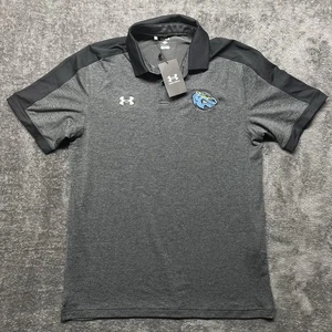 Under Armour Brescia Bearcats Poloshirt Herren Medium Grau Loose Fit Neu - Bild 1 von 11