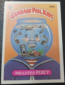 1987 Garbage Pail Kids Original Series 9 (GPK-OS9) #349a Polluted Percy - Bild 1 von 2