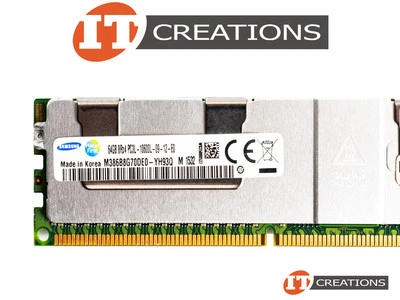 SAMSUNG 64GB PC3L-10600L DDR3-1333 LOAD REDUCED MEMORY LRDIMM M386B8G70DE0-YH93Q - Image 1 of 2