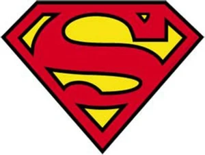 DC Comics Superman Original Classic Logo Bumper Sticker 5" x 3.5" - Picture 1 of 1