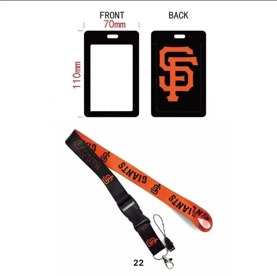 San Francisco Giants Lanyard Keychain AND ID Tag Badge Holder Fan Gift - Image 1 of 1