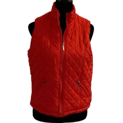 Outer Edge Red Quilted Vest M - Image 1 of 4