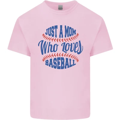 Just a Mom Who Loves Baseball Kids T-Shirt Boys Girls - Image 1 of 4