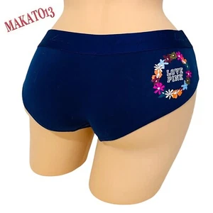 Victoria's Secret Hipster-Höschen PINK MEDIUM Grafik Logo elastischer Bund NEU - Bild 1 von 5