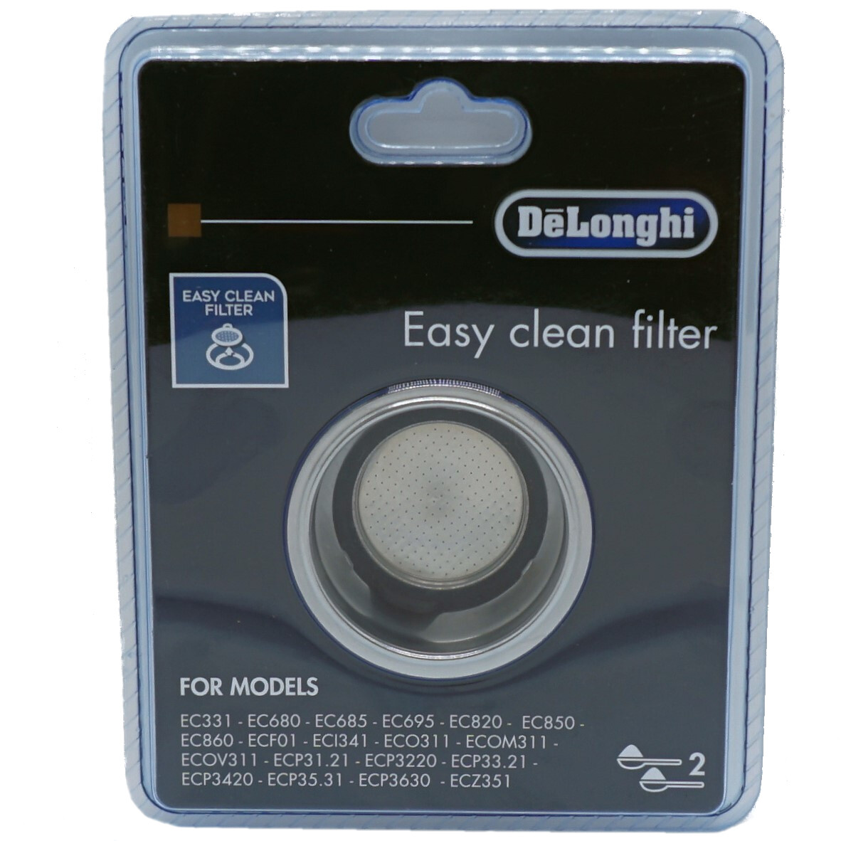 海外最新 DeLonghi 2 Cup Filter Assembly好評販売中 onishidenso.co.jp