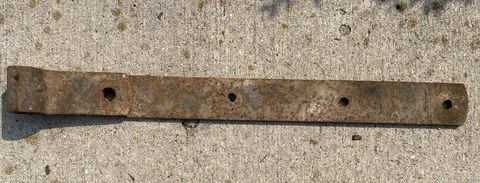 Vintage Original Iron Barn Door Strap Hinge! 18 inches long, 1.75" wide, (K) Cover