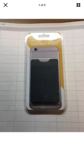 Universal Adhesive Pocket Stick On Wallet Card Holder Pouch Case For Cell Phone - Picture 1 of 5