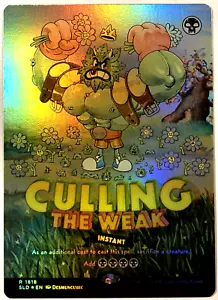 Magic The Gathering the Weak RAINBOW FOIL Guarida Secreta Gota 1818 Casi Nuevo - Imagen 1 de 6