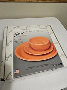 Fiesta Ware 3-teiliges Bistro-Set Mohn Fiesta Schüssel Salat Essteller - Bild 1 von 8