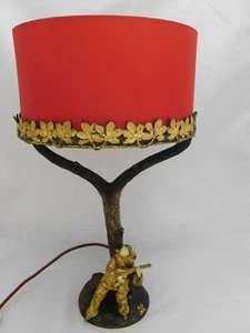 BRONZE FIGURE PIERROT AROUND 1905 LAMP - TABLE LAMP PETER TERESZCZUK - Picture 1 of 5