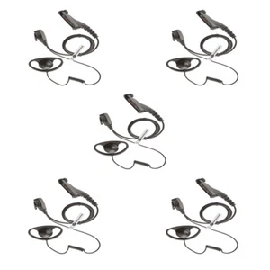 5 X D SHAPE SOFT EAR-CUP PTT EARPIECE FOR MOTOROLA RADIO DP3400, DP3401, DP3600 - Picture 1 of 5