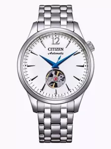 Classico orologio da uomo CITIZEN Open Heart 40 mm acciaio inox automatico NH9131-73A - Foto 1 di 3