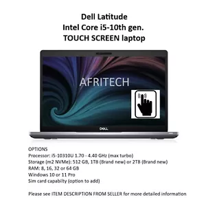 Dell Latitude 5410 i5-10310U 2TB SSD 64GB RAM 14" Pantalla Táctil Batería A *IVA* - Imagen 1 de 7